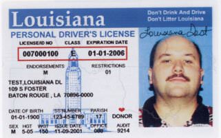 old Louisiana drivers license