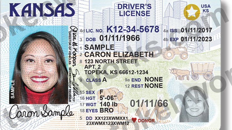 New Kansas REAL ID compliant driver's license design
