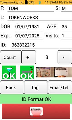 ID Scanner Free Pics Feature Interface