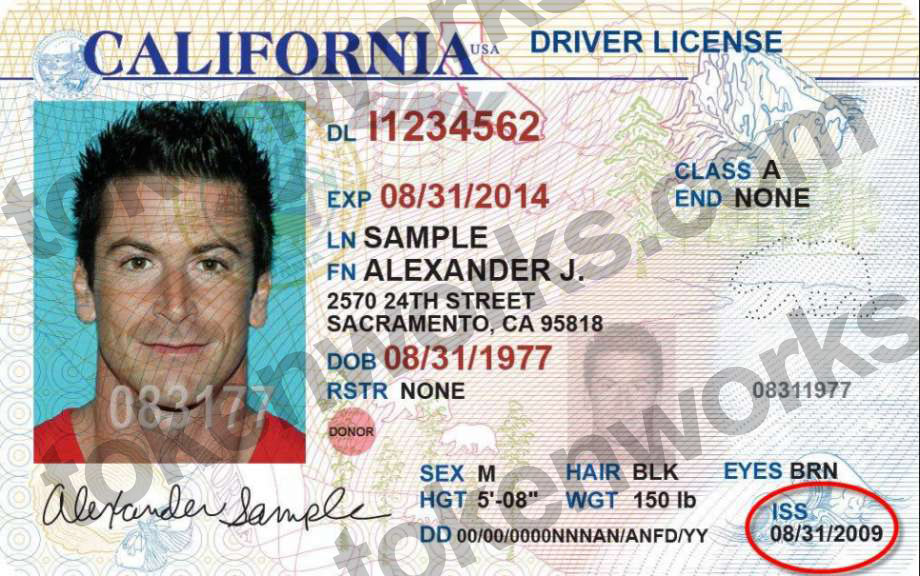 Current California Driver's License - soon to be replaced with REAL ID compliant driver's licenses