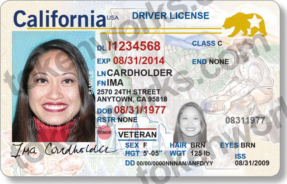 New REAL ID Compliant California driver's license design